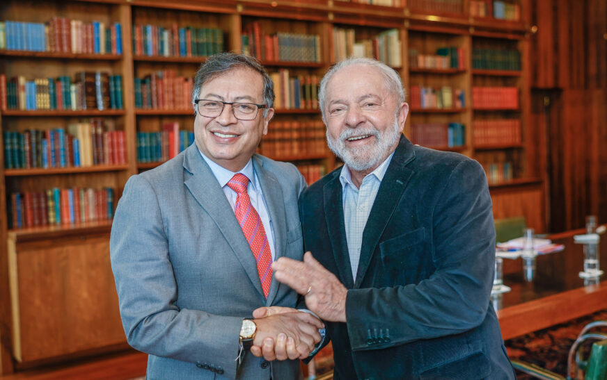 Telefonema do presidente da Colômbia, Gustavo Petro, para o presidente Lula — Agência Gov