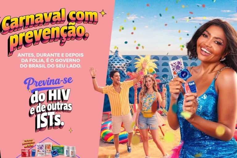 Campanha de carnaval do Governo do Brasil reforça uso de camisinha na prevenção de doenças — Agência Gov