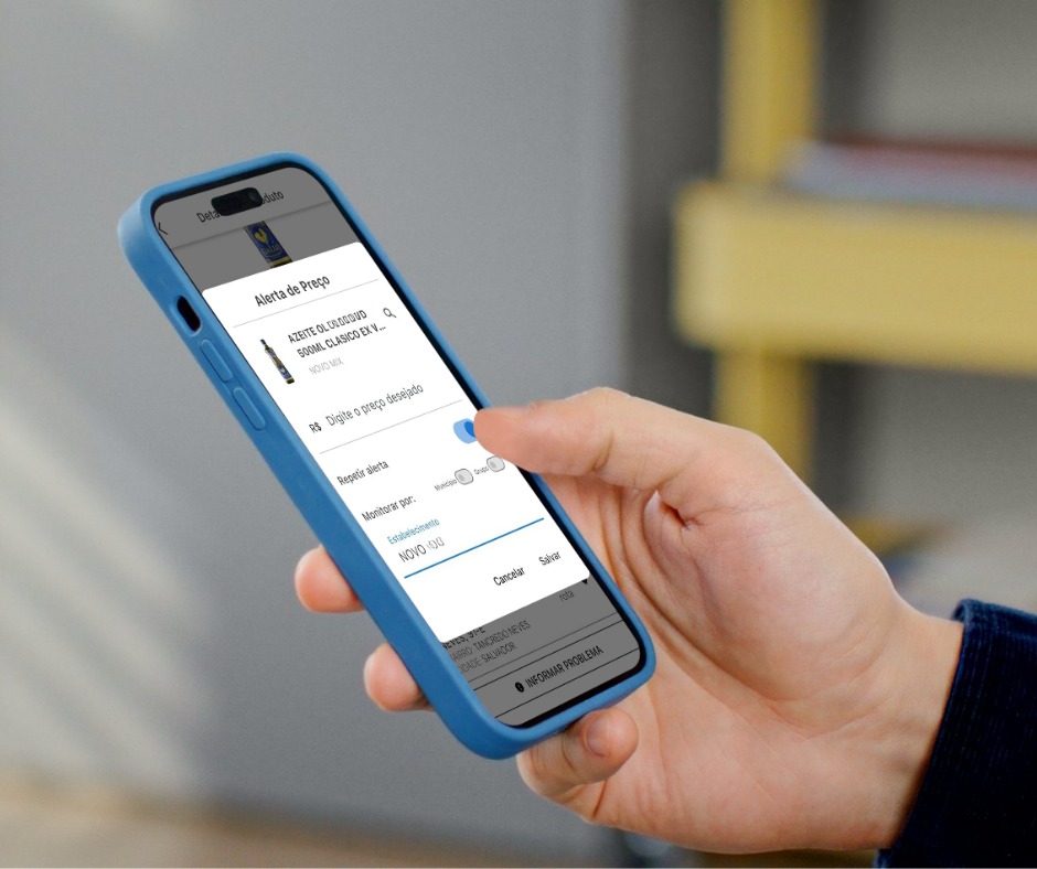 App Preço da Hora Bahia emite alertas automáticos de valores desejados e ajuda consumidores a economizar