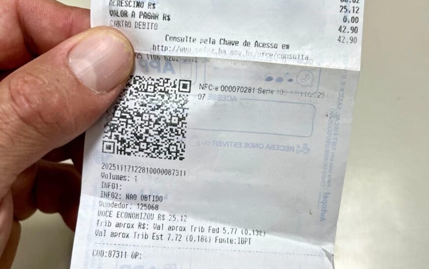 Compras feitas até o dia 30 concorrem ao sorteio de maio da Nota Premiada Bahia