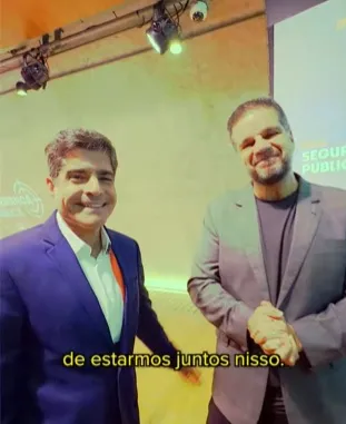 ACM Neto anuncia projeto na área de segurança ao lado de especialista Rodrigo Pimentel