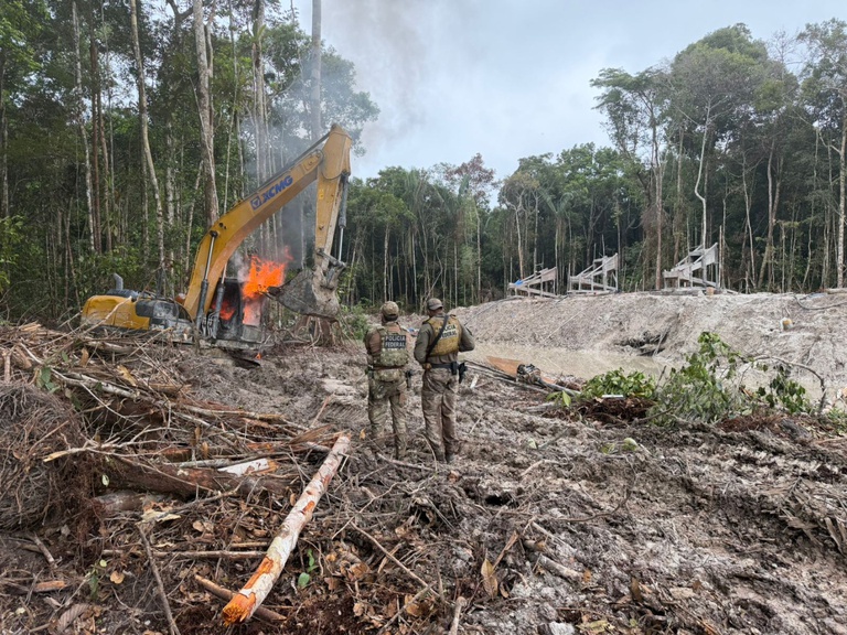 PF e ICMBio desarticulam garimpos ilegais de ouro no Amazonas — Agência Gov