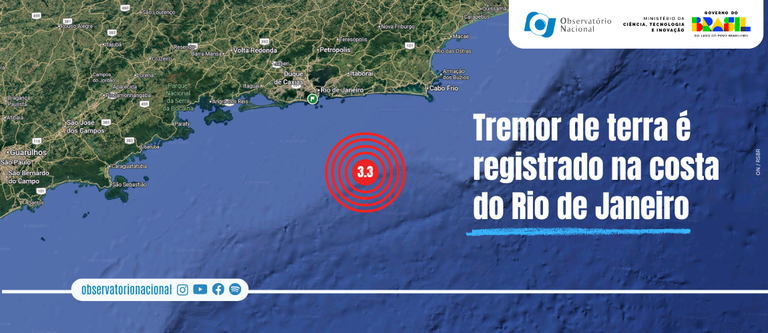 Tremor de terra é registrado na costa do Rio de Janeiro — Agência Gov