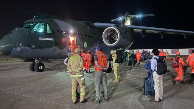Busca e resgate marcam o primeiro dia da missão humanitária brasileira na Venezuela — Agência Gov