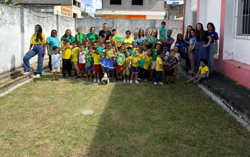 Escola Maria Assunção inicia projeto “Cultura e Tradição no Ritmo da Copa” com participação de ex-jogador Gilmar Santos