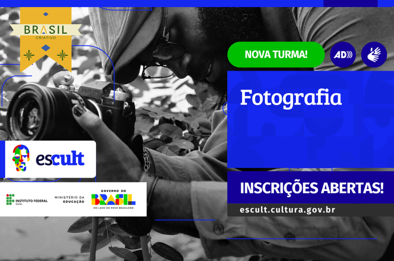 Escult lança segunda turma do Curso Livre de Fotografia com inscrições abertas até novembro — Agência Gov