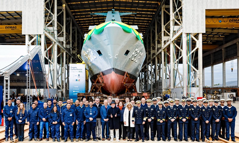 Novo PAC fortalece indústria naval com a Fragata Cunha Moreira, feita no Brasil — Agência Gov