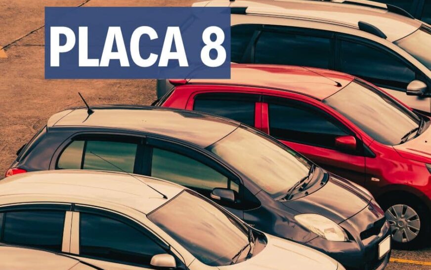 Reta final para placa final 8 aproveitar 8% de desconto no IPVA