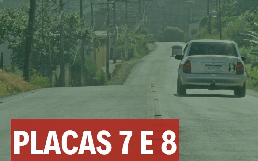 Veículos com placas de finais 7 e 8 têm desconto de 8% no IPVA