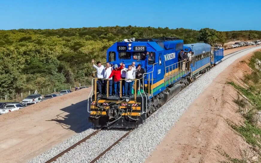 Ferrovia Transnordestina, entre CE e PI, atinge 82% de obra concluída