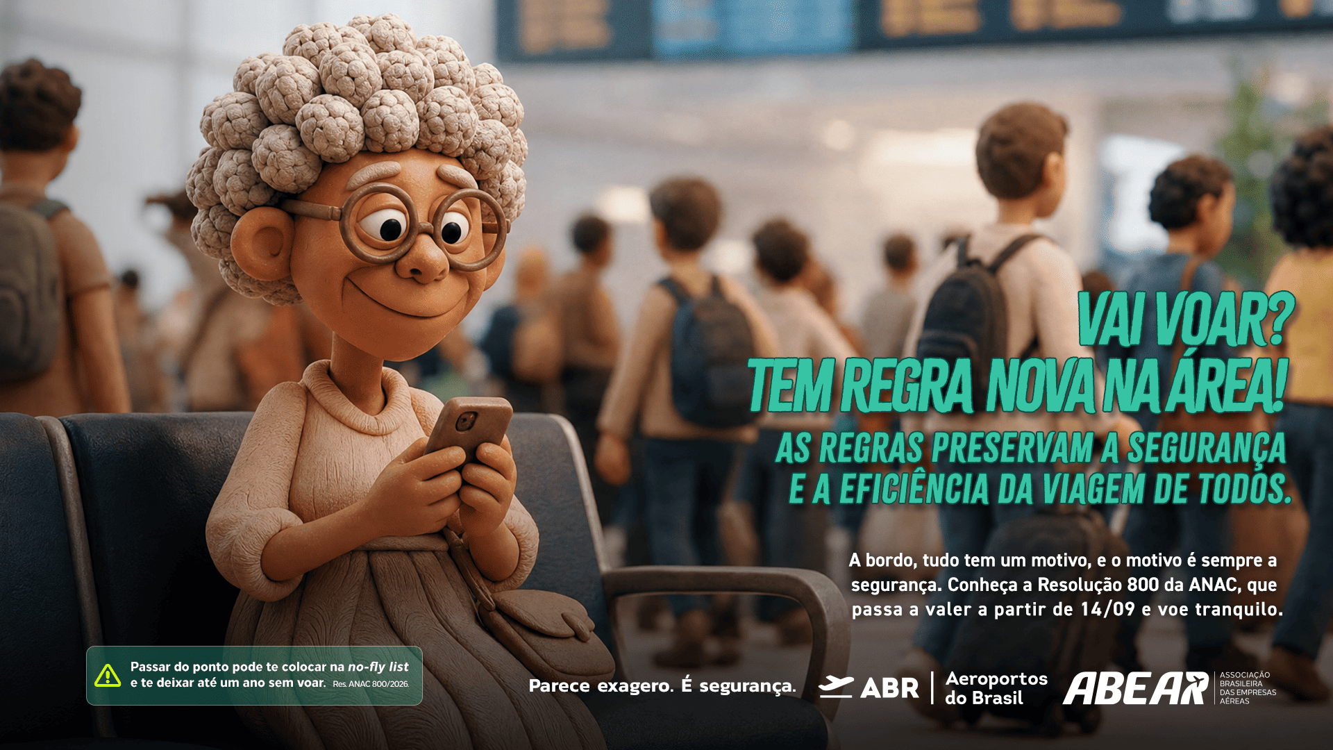 Campanha alerta passageiros sobre atos de indisciplina em voos e aeroportos — Agência Gov