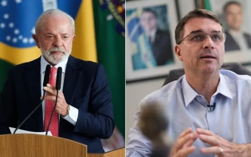 Lula tem 47% e Flávio Bolsonaro chega a 45%