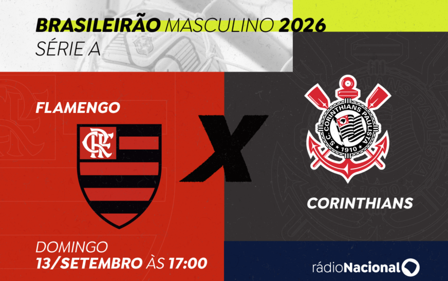 Neste domingo (13), Rádio Nacional transmite clássico nacional entre Flamengo e Corinthians — Agência Gov
