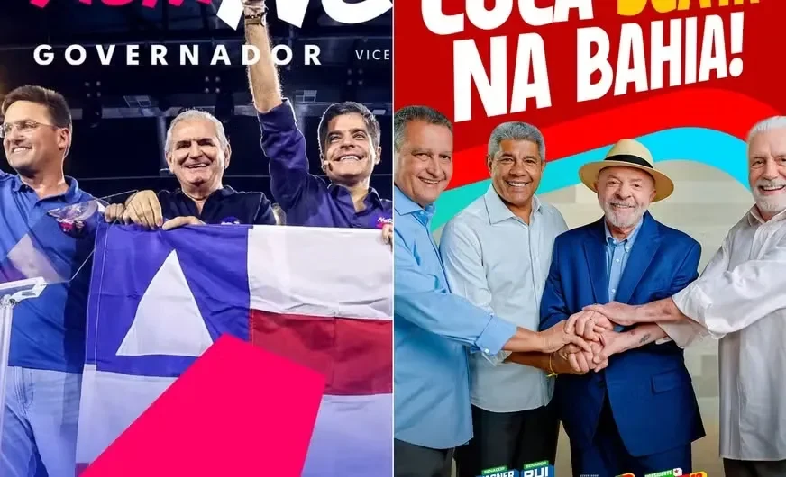 Quaest aponta ACM Neto à frente de Jerônimo na corrida pelo governo da Bahia