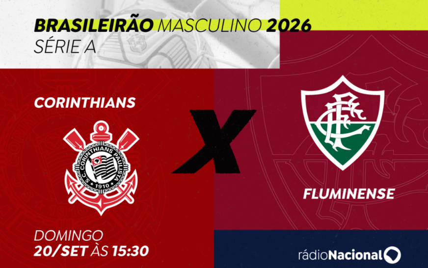 Rádio Nacional transmite Corinthians x Fluminense pelo Brasileirão neste domingo (20) — Agência Gov