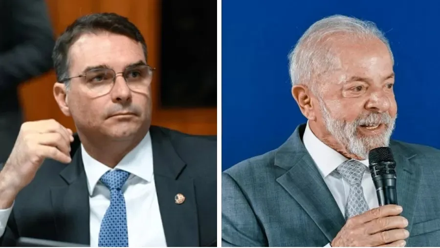 Vantagem de Flávio Bolsonaro sobre Lula no interior foi 12,6 vezes maior que nas capitais